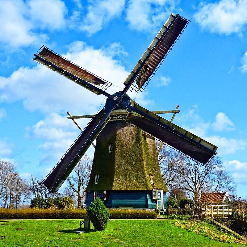 Dentro De Um Moinho De Vento, Holanda Imagem de Stock - Imagem de